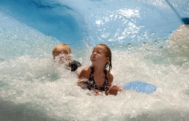 Campground water slide at Adventure Bound Gatlinburg